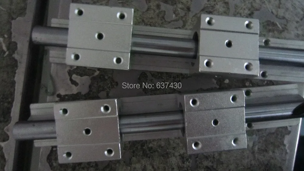 

4pcs SBR12-1000mm/600mm linear rails + 8pcs SBR12UU linear block bearings
