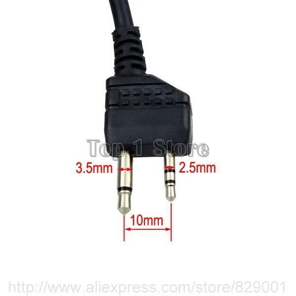 Тактическая гарнитура Bowman Elite II с 2 контактным разъемом U94 PTT для Kenwood Midland