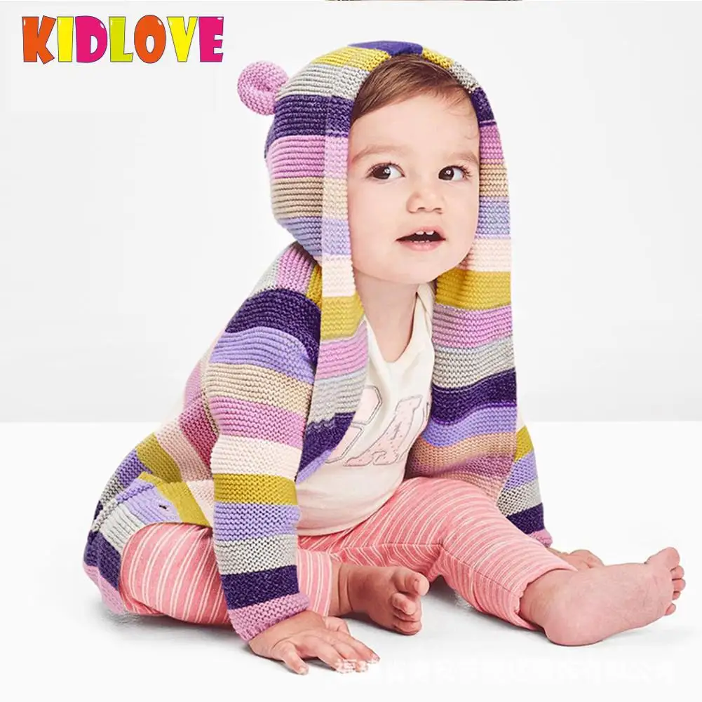 Kidlove детские свитера для мальчиков и девочек новорожденных пальто с капюшоном