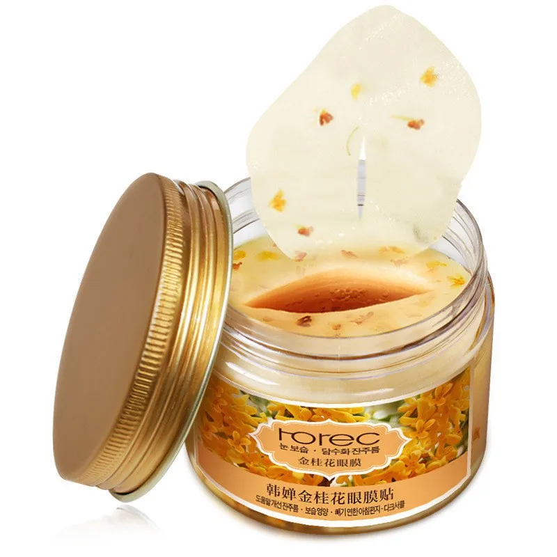 80 шт./бутылка патчи для глаз с коллагеном|gold osmanthus eye mask|gel maskeye mask |