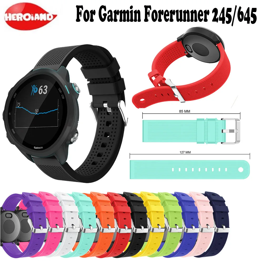 

Replacement Wristband For Garmin Forerunnner 245 Watch band Wrist strap For Garmin Forerunner 645/245/245M Smart Watch Bracelet