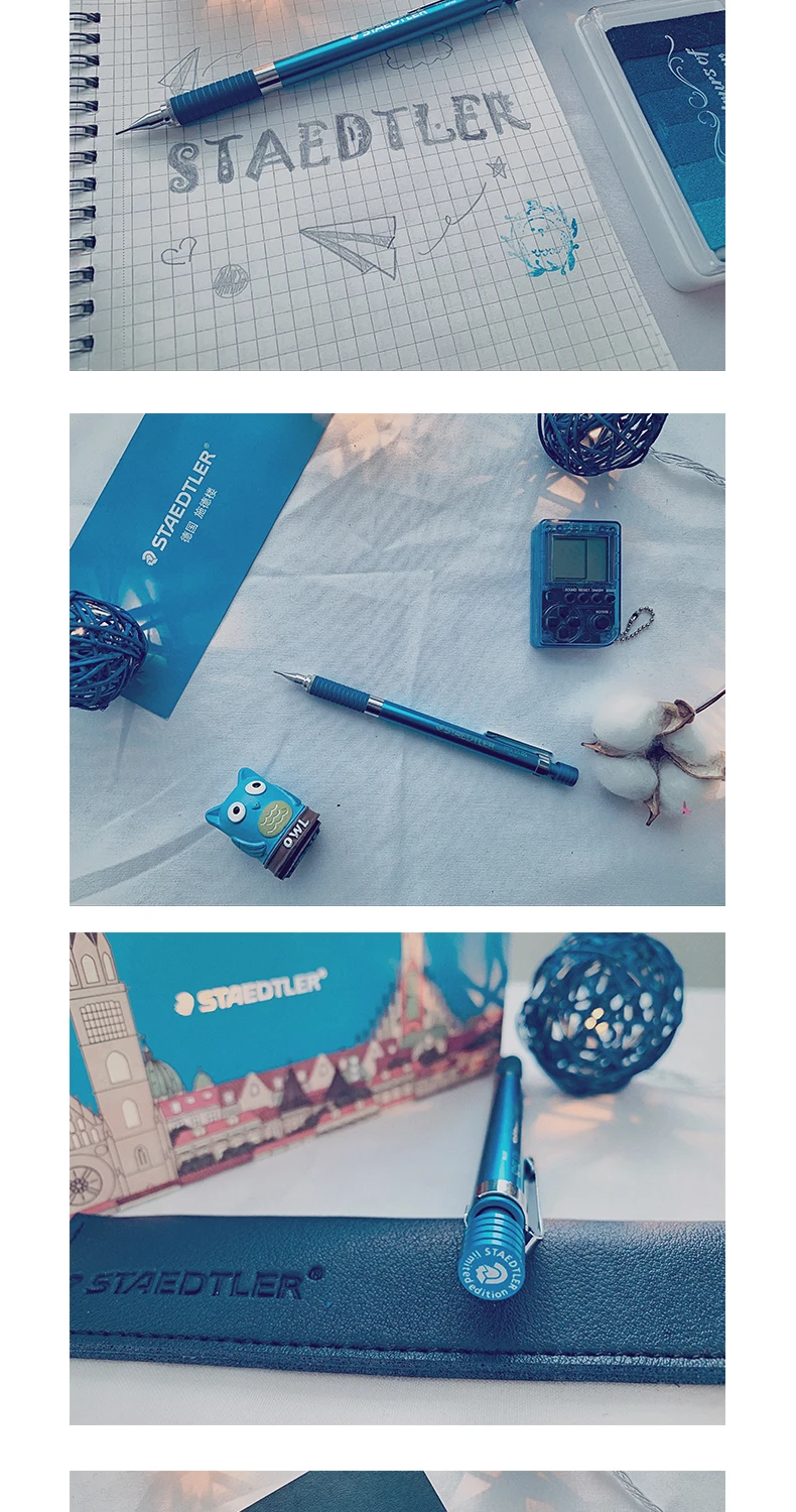 Staedtler автоматический карандаш Небесно-Голубой 92535-05NW B автоматический карандаш рисовальный 0,5 мм эскиз письмо ограничено