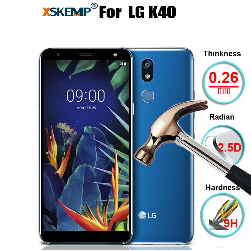 XSKEMP для LG G8 тонкий/G8s тонкий/K50/K40/Q60/V50 ThinQ натуральная абсолютная новинка! Премиум закаленное Стекло Экран Защитная пленка для покрытия - Цвет: for LG K40