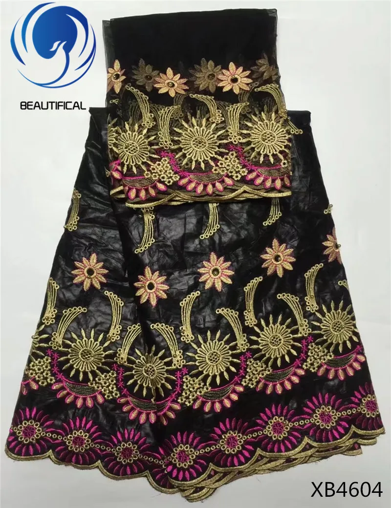 Beautifical золото Африки Базен Riche Getzner ткань 2017 вышитые бисером кружевной ткани и 2