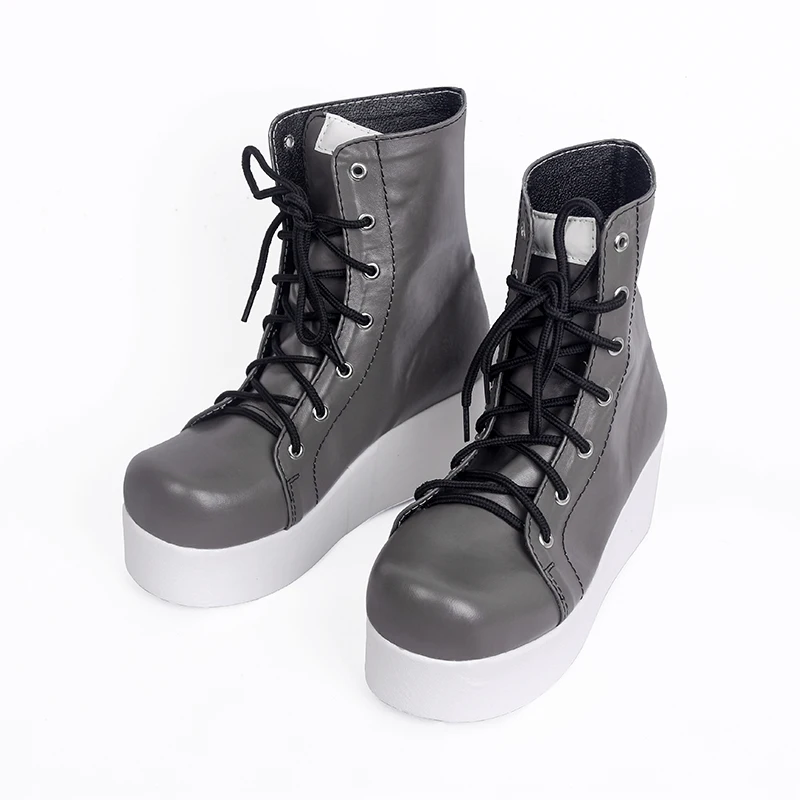 Game Persona5 Futaba Sakura Cosplay Costume Shoes Halloween Black Platform Boots Unisex Customized New | Тематическая одежда и