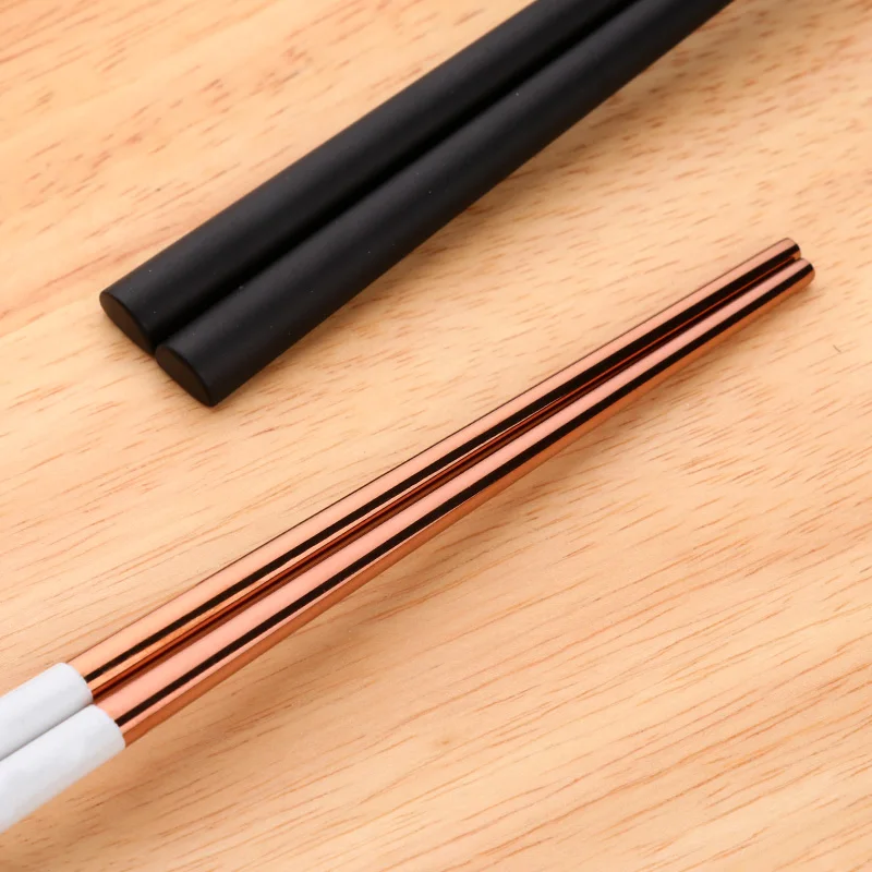 2 набора китайские золотые палочки для еды ложка столовые приборы 18/8 нержавеющая