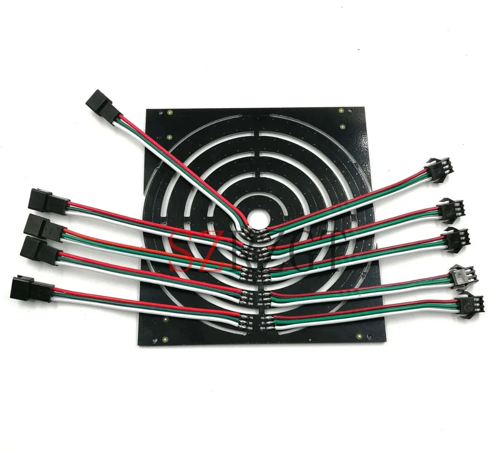 WS2812B пиксельное кольцо 1 8 12 16 24 32 40 48 60 93 241 светодиоды WS2812 SK6812 5050 RGB LED WS2811 ic