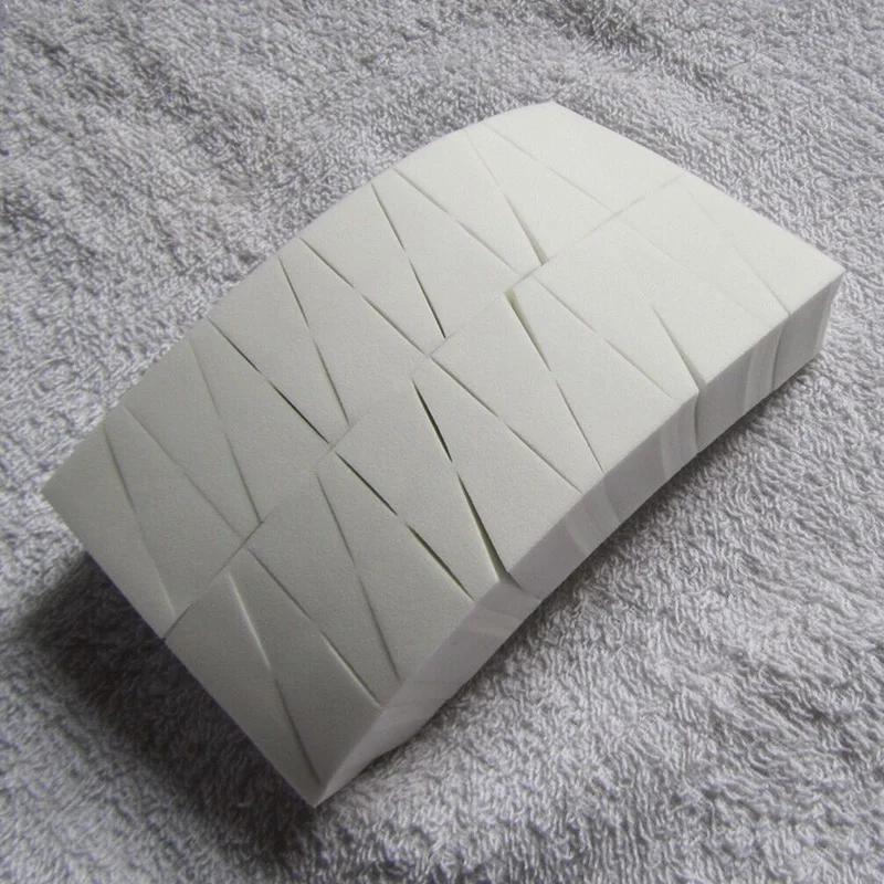 24 шт./компл. клиновидный косметический спонж для лица на танкетке треугольная