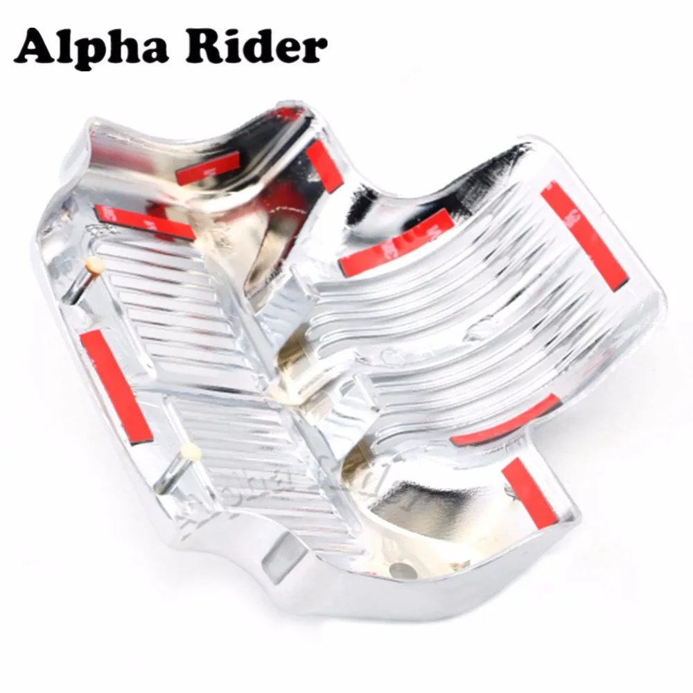 Хром/черный Запас масляный радиатор крышка подходит для Harley Touring Road Street Glides 2011 2012