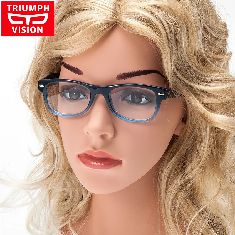 TRIUMPH VISION брендовые Рецептурные очки унисекс квадратные для близорукости
