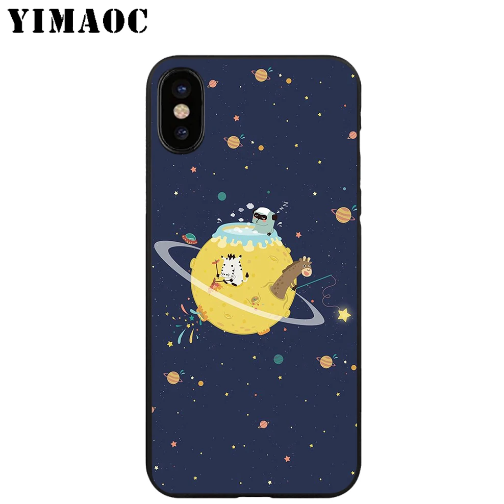 YIMAOC милый мягкий силиконовый чехол для iPhone X или 10 8 7 6 6S Plus 5 5S SE Xr Xs Max |