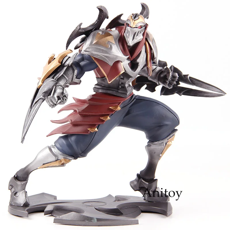 Riot Games Zed Unlocked 005 мастер теней ПВХ фигурка Коллекционная модель игрушки