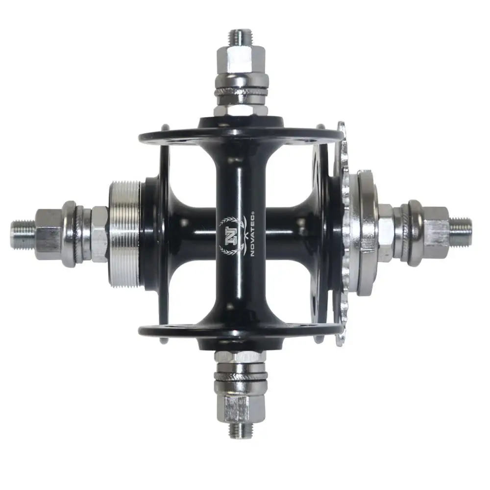 black Set-3232 holes Novatec A165SBT A166SBT Ступица с фиксированной передачей для трекового велосипеда односкоростная ступица для велосипеда флип-флоп ступица - Цвет: black Set-3232 holes