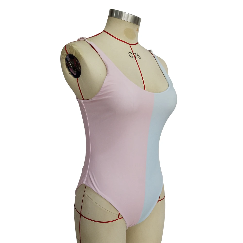 FS Colorblock танки бикини одна деталь купальные костюмы купальник женский бесцветный