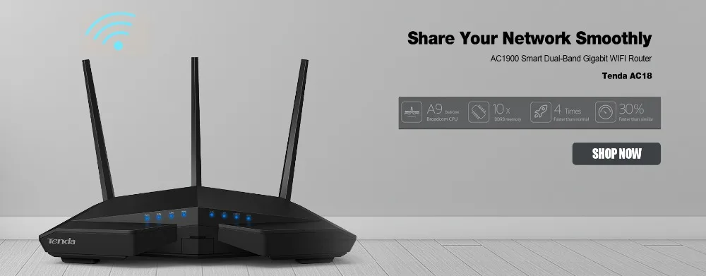 Tenda AC7 Беспроводные Wi-Fi роутеры 11AC 2,4 ГГц/5,0 ГГц Wi-Fi ретранслятор 1* WAN+ 3* LAN порты 5* 6dbi антенны с высоким коэффициентом усиления умное управление приложением