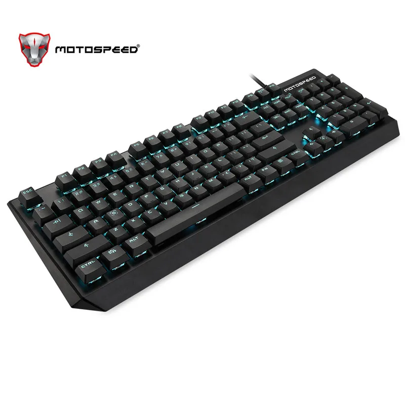 Motospeed CK95 Wried USB игровая механическая клавиатура 104 клавиш синий переключатель