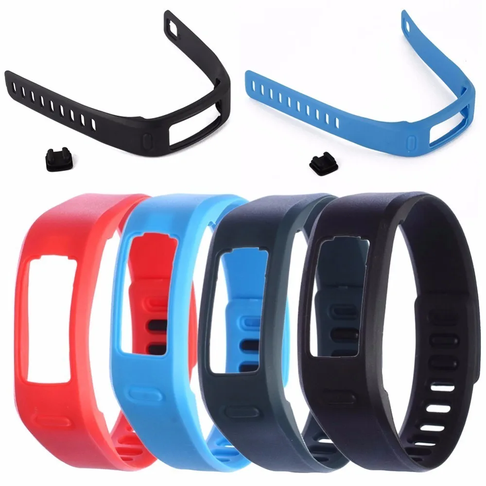 New Comfortable Silicone Replacement Watch Strap Wrist Band With Clasp For Garmin Vivofit 1 Smart Bracelet S/L Size high quality comfortable silicone replacement wrist watch band for polar v800 smart bracelet with tool smart watch strap