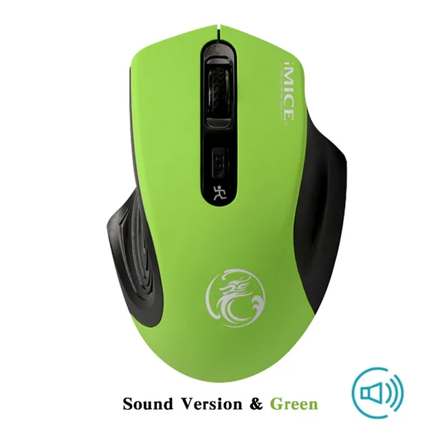 Green Sound IMice USB 3,0 приемник беспроводная мышь 2,4G Бесшумная мышь 4 Кнопки 2000 dpi оптическая компьютерная мышь эргономичные мыши для ноутбука ПК - Цвет: Green Sound