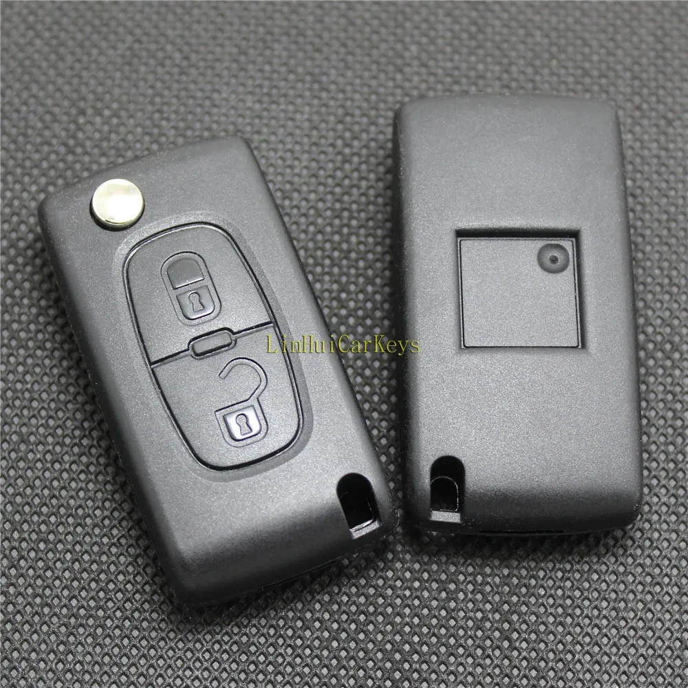 PINECONE для PEUGEOT 307 308 408 3008 складной ключ 2 кнопки необработанный пустой клинок HU83
