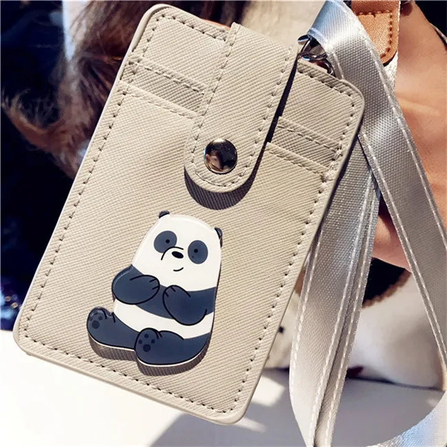 1 шт. kawaii корейский мультфильм ID держатель для карт милые банковские кредитные карты пакеты на день рождения Рождественский подарок для девочек и мальчиков - Цвет: 4