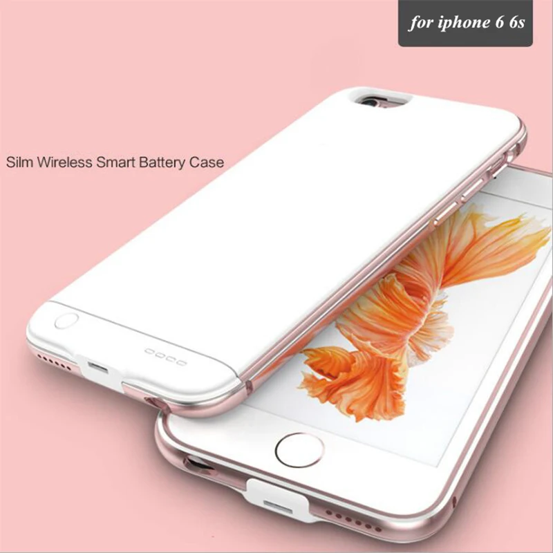 For iPhone 6S Battery Case 2300 Mah Metal Frame Slim Charger Smart Phone Cover Power Bank 6 | Мобильные телефоны и