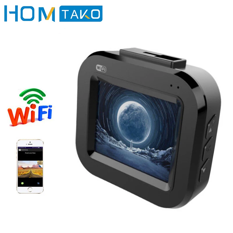 Автомобильный видеорегистратор Wi Fi 1080P Full HD Автомобильная камера цифровой