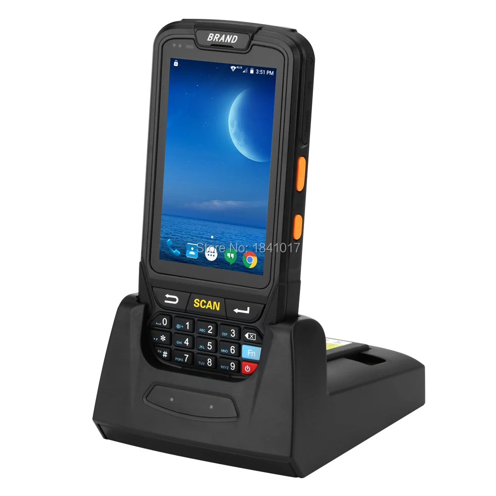 PDA Rugged Handheld Terminal Android 7.0 Data Collector Wireless 1D 2D QR Laser Barcode Scanner Reader NFC 4G | Компьютеры и офис