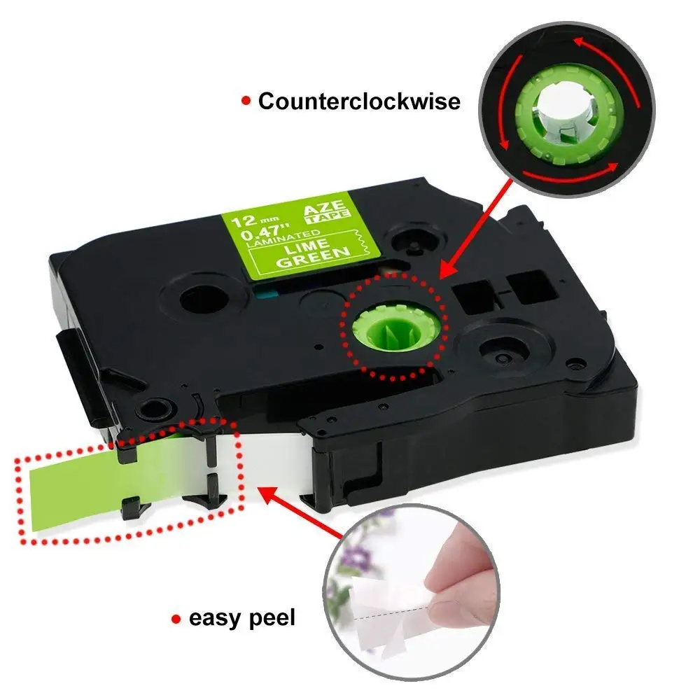3-pack P Touch Label Tape Compatible for Brother 12mm*5m Laminated TZe-MQP35 TZe-MQG35 TZe-MQ835 Maker | Компьютеры и офис