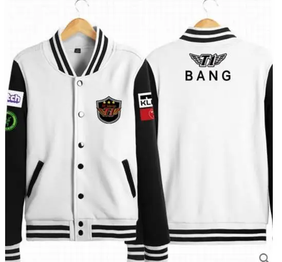 SKT T1 Faker Peanut Huni Bang Wolf косплей костюм с длинным рукавом бейсбольная куртка высокое качество Прямая - Цвет: style3