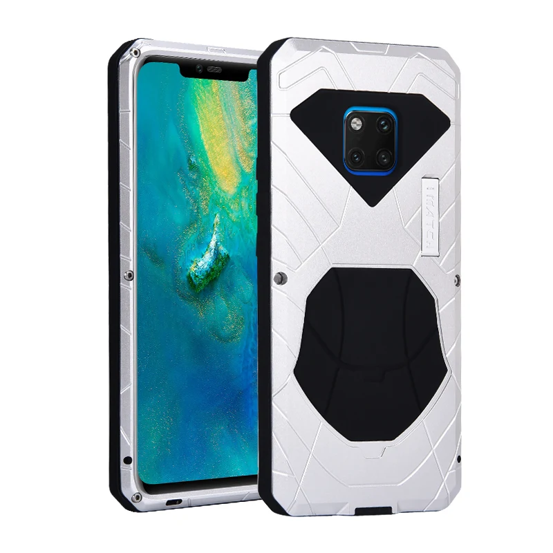 Повседневный водонепроницаемый чехол для Huawei Mate 20 Pro Роскошный Металлический