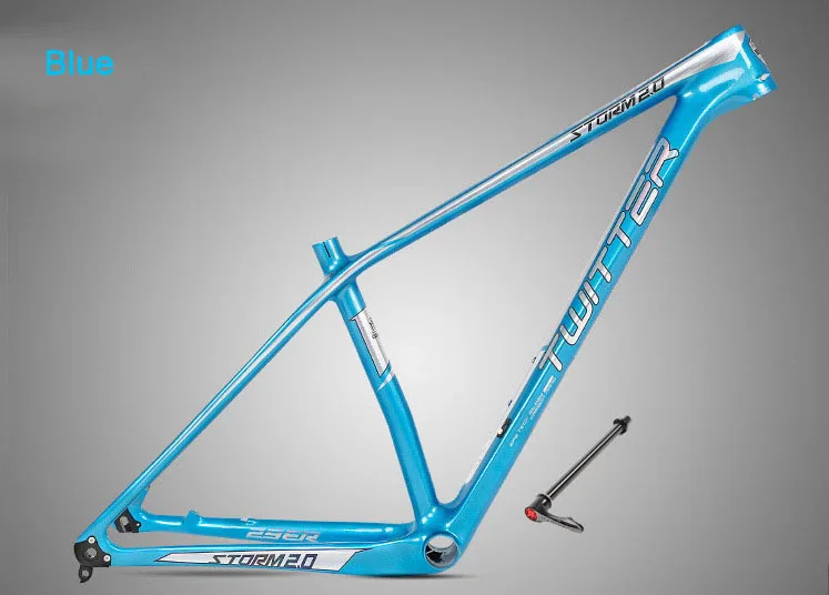 Storm2.0-Thru-Axle Mtb карбоновая рама 27,5 er 29er XC Grave горный велосипед рамы для Mtb EPS кабель внутренний лак для ног 15 17 19 - Цвет: 27.5er Blue