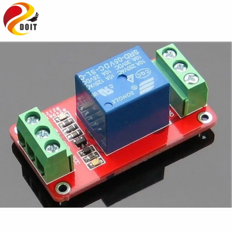 

Official DOIT 1 Channel Relay Control Module Low Level Trigger 5V 12V 24V Robot DIY RC Electronic Toy Robot Develo