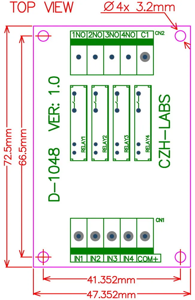 Тонкий Панель крепление DC5V раковина/NPN 4 SPST-NO 5A Мощность триггерный релейный