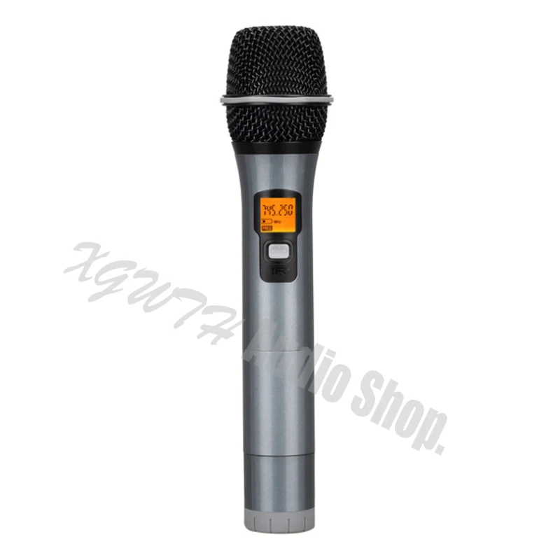 

UHF Wireless Microphone System 4 Dynamic Microphone Professional Cordless DJ Karaoke Audio Handheld Microphone Mic System