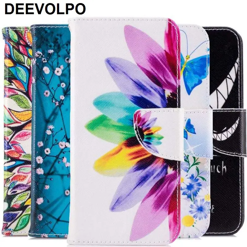 Крышка чехол для samsung Galaxy S9 S8 Plus Note 8 J3 J5 Prime J7 A3 A5 A7 A8 жирафа медведя кожаный чехол-книжка с отделениями для карт и Капа D07H