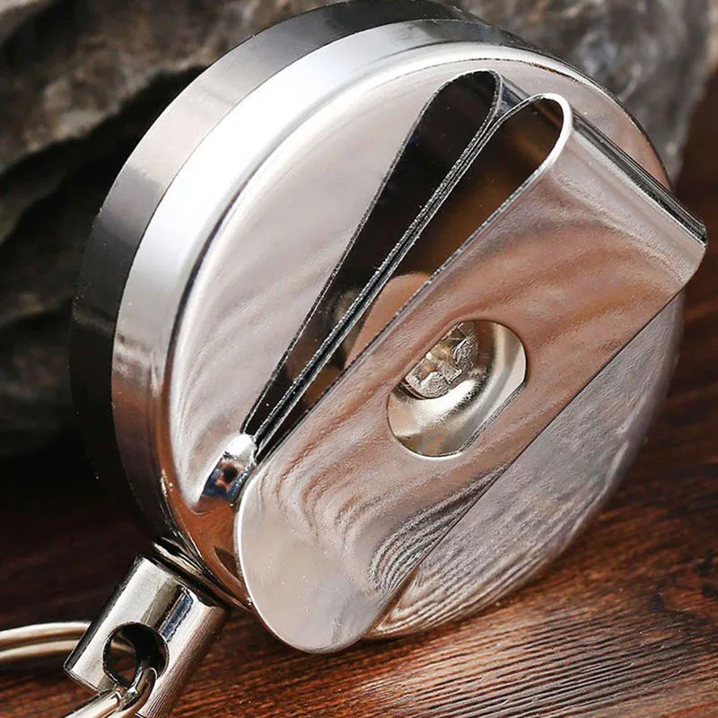 

High Resilience Steel Wire Rope Key Ring Metal Retractable key Chain Alarm Key Ring Anti Lost Key chain Outdoor Tool