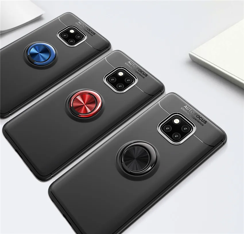 Чехол для huawei P20 P30 Коврики 20 10 9 Pro P10 P9 P8 Lite рlus Nova 3 3i, автомобильный держатель, подставка, на магните чехол с кольцом Honor 8x Max Note 10