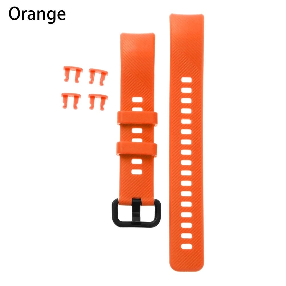 orange Модные Классические силиконовые часы, браслет, ремешок, спортивные Смарт-часы, ремешок, фитнес-трекер для huawei Honor Band 4 - Цвет: orange