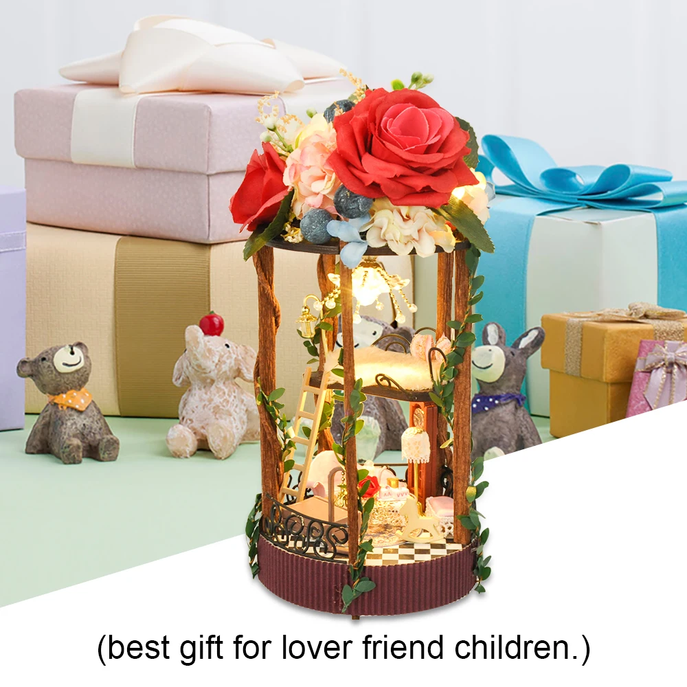 Cutebee кукольный дом мебель миниатюрный кукольный домик DIY миниатюрный дом комната коробка театр игрушки для детей DIY кукольный домик TC5