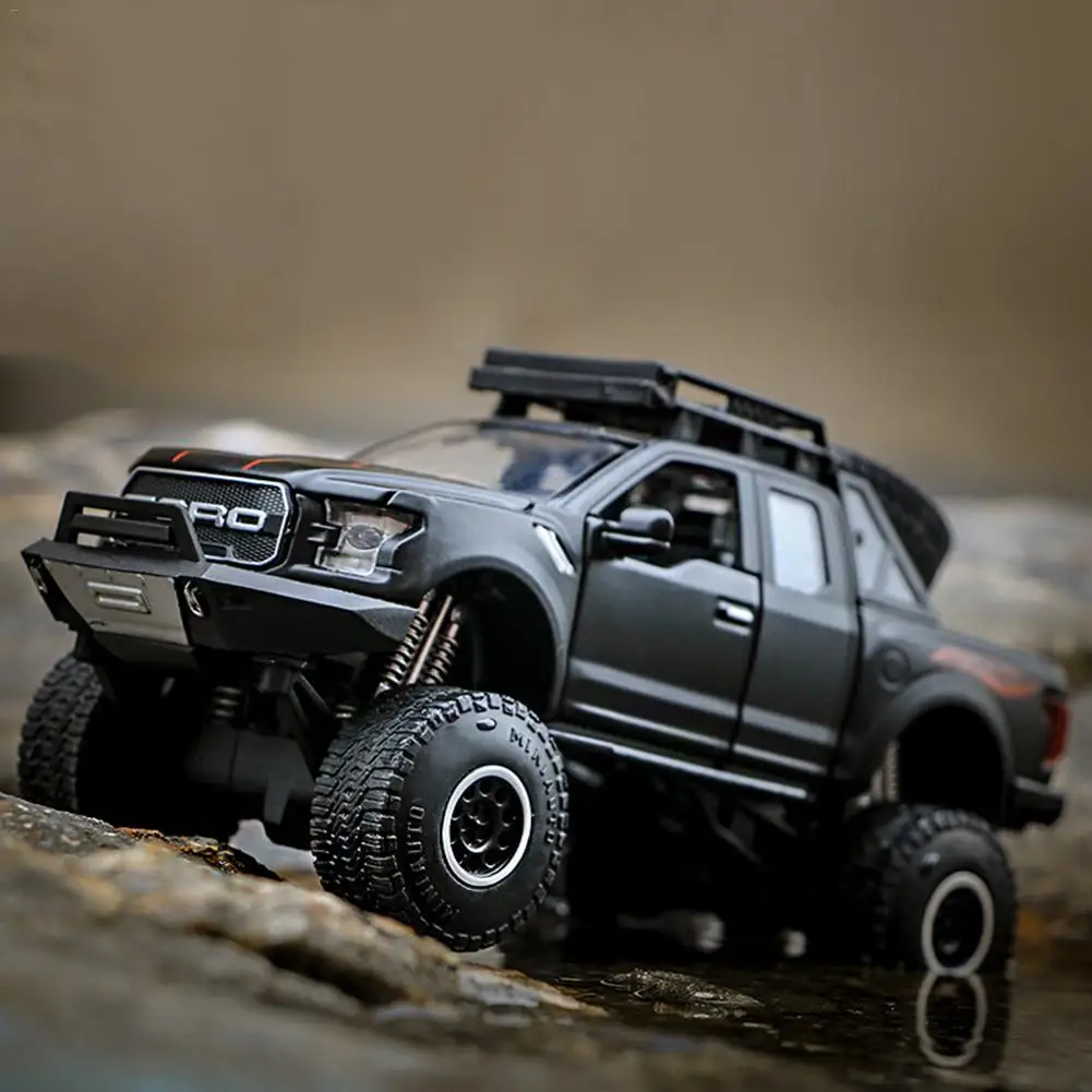 1:32 пикап сплава модель игрушечный автомобиль для Ford F150 Raptor звук и светильник