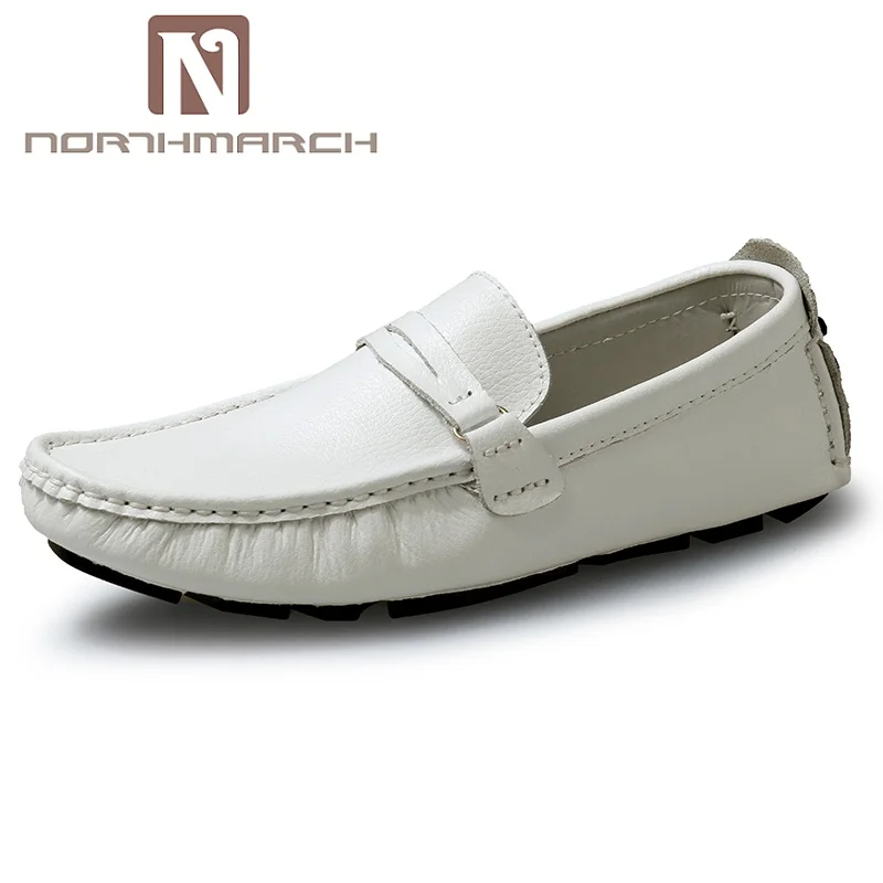 Туфли NORTHMARCH мужские из натуральной кожи модные брендовые лоферы без застежки
