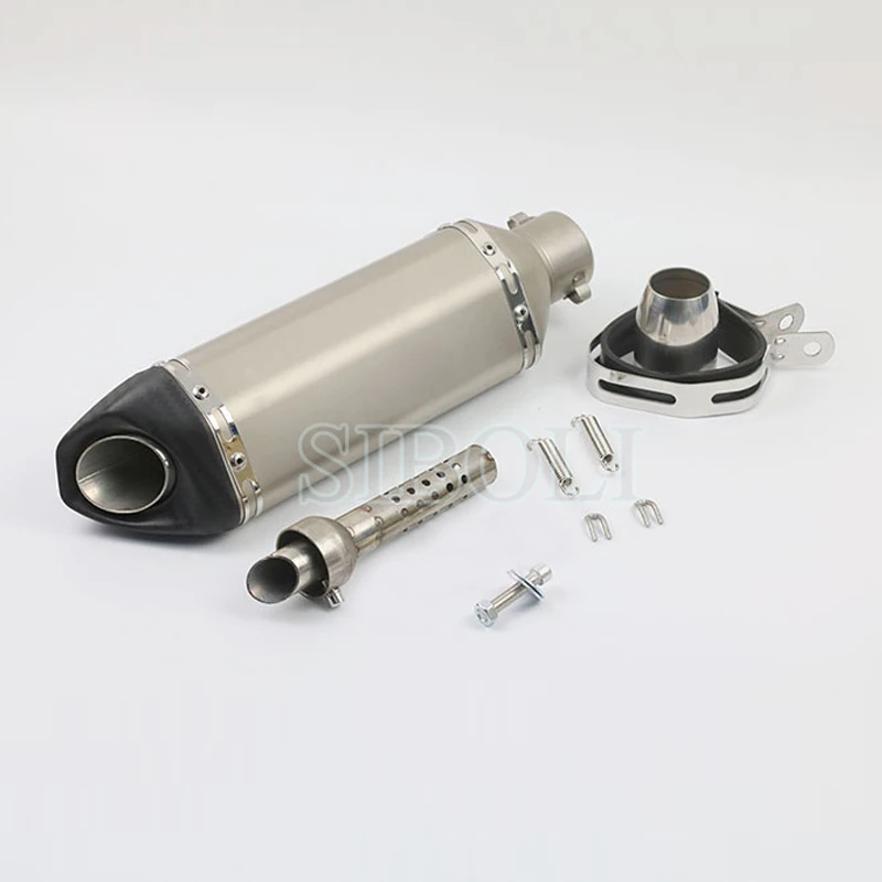 36-51 мм Универсальный мотоцикл Akrapovic выхлопная Модифицированная глушитель труба скутер питбайк грязь Мотокросс для Yamaha R1 ER6N CBR250R