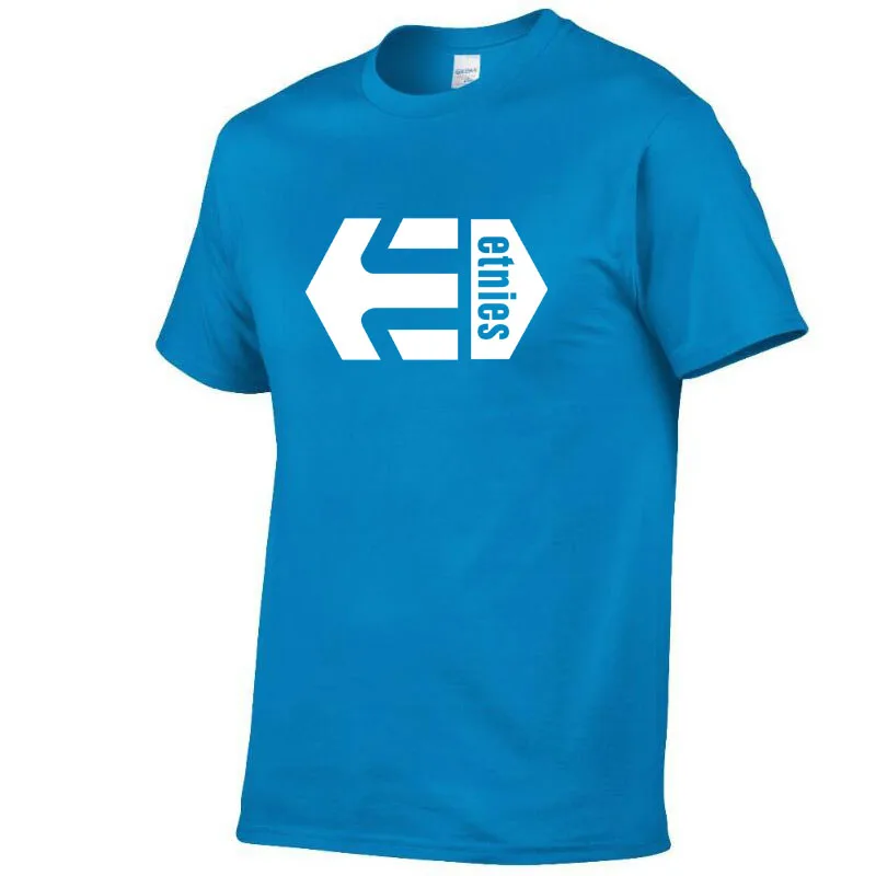 Бесплатная доставка новая Однотонная футболка Etnies мужские черно белые футболки