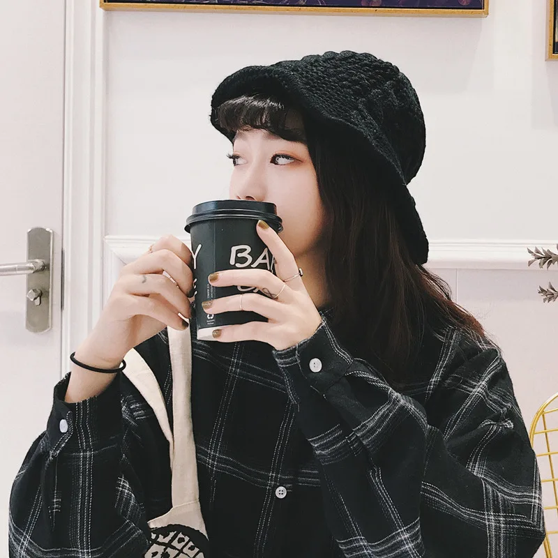 Aorice CF991 2019 New Fashion Knit Fisherman Hat Female Wild Warm Autumn and Winter Pot Cap Wool | Аксессуары для одежды