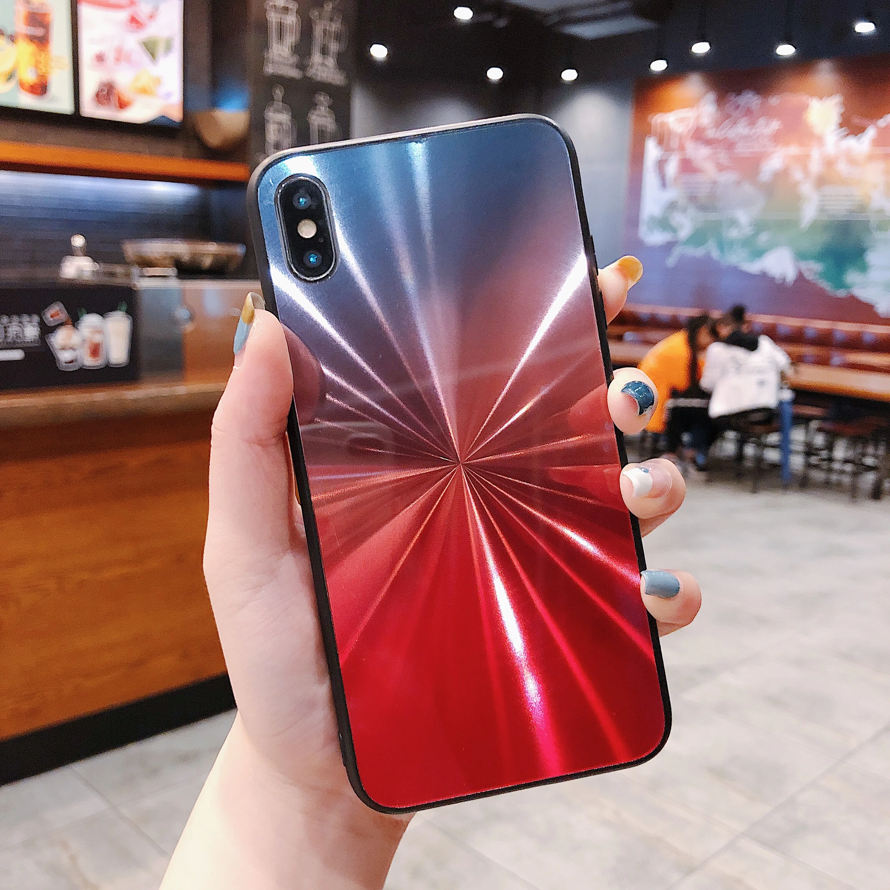 3D Gradient Rainbow Case for Samsung Galaxy S8 S9 Plus S10 Lite Note 8 9 A6 A8 J4 J6 2018 M10 A10 A20 A30 A40 A50 A70 A60 Cover |