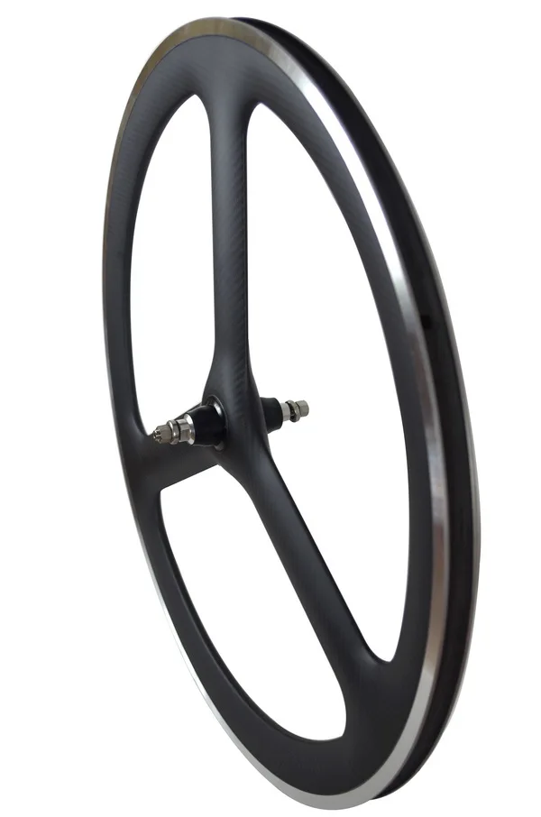 Пользовательские лого Углеродные 3 спицевые колеса сплав поверхностного