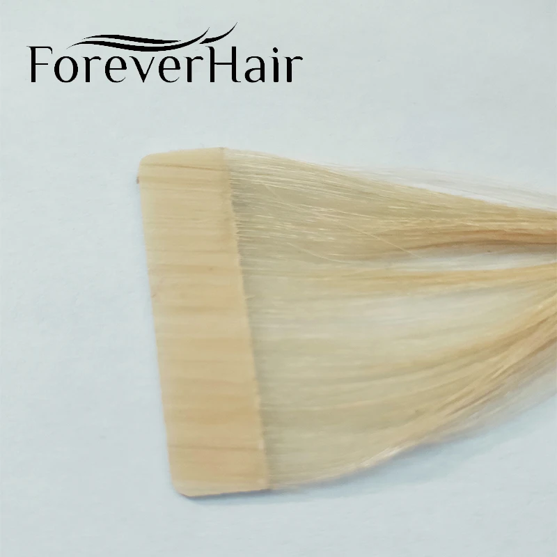 Forever Hair, настоящие волосы Remy на ленте, человеческие волосы для наращивания, бесшовный уток кожи, 5 шт., только шелковистые, для Европы