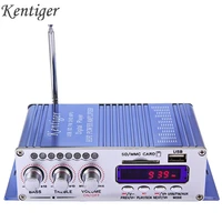 kentiger hy502 audio car stereo amplifier 12v mini 2ch super bass digital music player power amplifier support usb mp3 fm hi fi