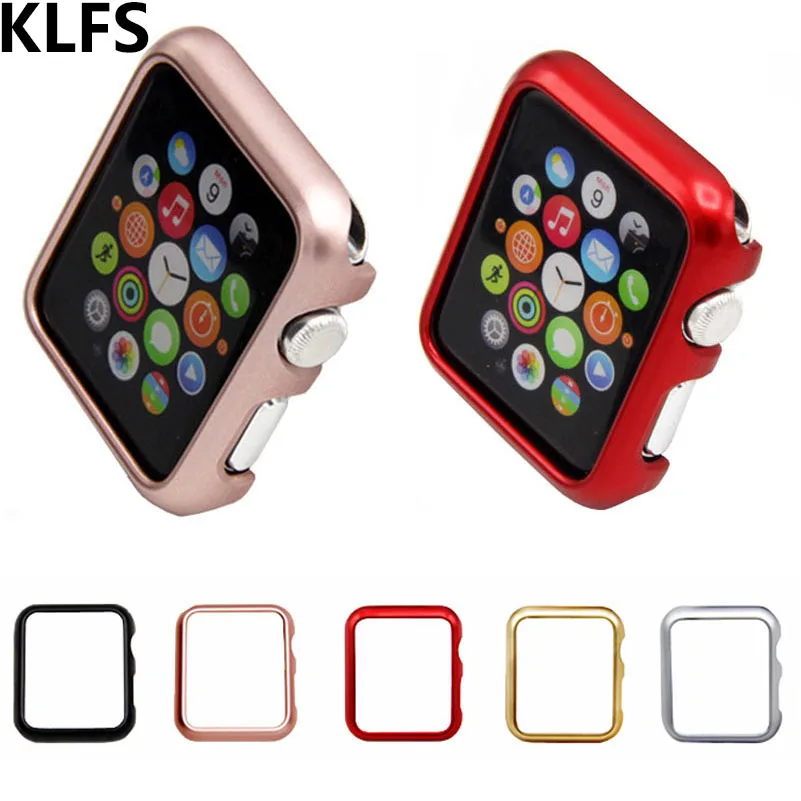 KLFS чехол для Apple Watch Band 42 мм 38 iWatch 3 2 1 Рамка PC защитный бампер позолоченный корпус |
