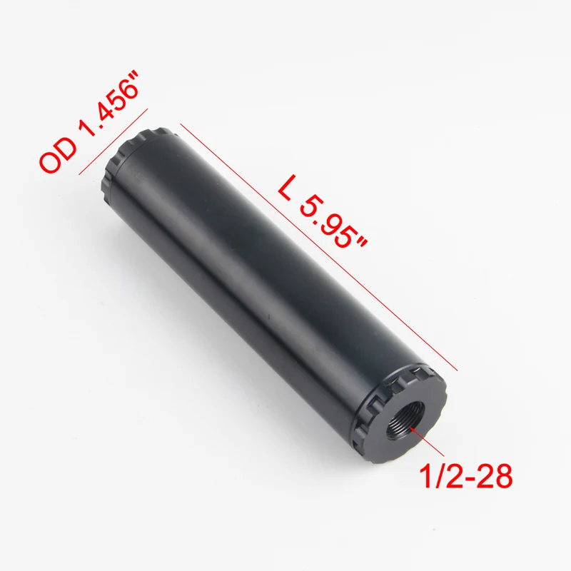 1-2-28 black 1/2-28 5/8-24 алюминиевый топливный фильтр для NAPA 4003 WIX 24003 OD 1,45" L 5,95" QT4003 - Цвет: 1-2-28 black